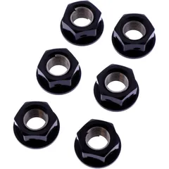 Nut rear sprocket kit JMP bolt M10X1. 25mm alu racing black for: Kawasaki Z, ZX - 6R, ER - 6F