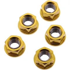 Nut rear sprocket kit JMP bolt M10X1. 25mm alu racing gold for: Ducati Scrambler, Monster, Hypermotard