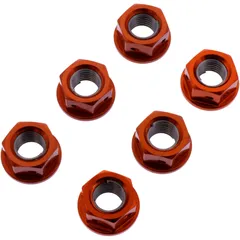Mutter Kettenrad Satz JMP Bolt M10 x 1. 25 mm Alu Racing orange passend für: Kawasaki Z, ZX - 6R, ER - 6F