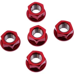 Mutter Kettenrad Satz JMP Bolt M10 x 1. 25 mm Alu Racing rot passend für: Ducati Scrambler, Monster, Hypermotard