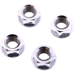 Mutter Kettenrad Satz JMP Bolt M10 x 1. 25 mm Alu Racing silber passend für: Honda CB, TRX, XL