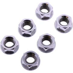 Mutter Kettenrad Satz JMP Bolt M10 x 1. 25 mm Alu Racing silber passend für: Kawasaki Z, ZX - 6R, ER - 6F