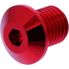 Abdeckschraube für M10 Linksgewinde 11 mm Rot