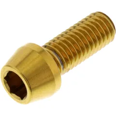Schraube konisch M8X1.25 mm 20 mm Edelstahl V4A gold