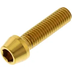 Schraube konisch M8X1.25mm Edelstahl V4A gold