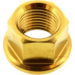 Sprocket nut JMP bolt M12X1. 25mm stainless steel A4 gold for: Honda CB, CBR, CBF
