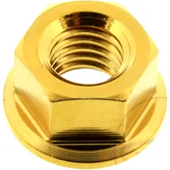 Sprocket nut JMP bolt M8X1. 25mm stainless steel A4 gold for: Honda CRF, CR, XR
