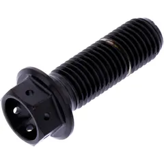 Sechskantschraube M10 x 1.25 30 mm Edelstahl V4A Racing schwarz