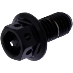 Sechskantschraube M6X1 mm 12 mm Edelstahl V4A Racing schwarz