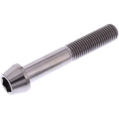 Schraube konisch M10 x 1.25 mm 60 mm Titan