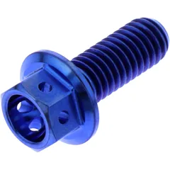 Sechskantschraube M6X1 mm 16 mm Titan Racing blau