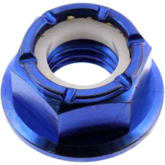 Collar nut self - locking JMP bolt M8X1. 25mm titan blue for: Honda CRF, CR, XR
