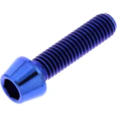 CONE HEAD BOLT M5X0.8MM 20MM TITAN BLUE