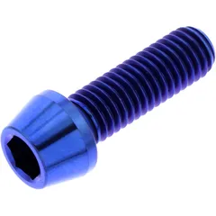Kegelkopf Schraube M8X1.25 mm 25 mm Titan blau