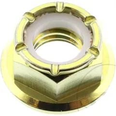 Collar nut self - locking JMP bolt M8X1. 25mm titan gold for: Honda CRF, CR, XR