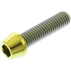 JMP Titan konische Innensechskantschraube M8X1.25 mm 30 mm gold