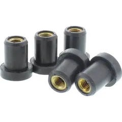 Rubber nut with brass insert set jmp