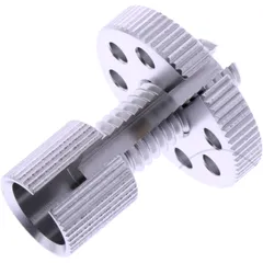 CABLE ADJUSTER JMP BOLT M8X1.25 30MM ALUMINUM SILVER