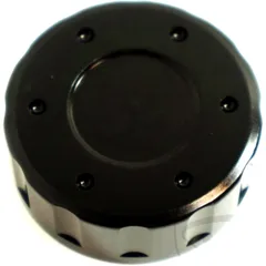 Deckel Bremsflüssigkeitsbehälter 42 mm Alu schwarz passend für: Kawasaki Z, Ninja, ZX - 10R
