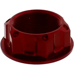Mutter Lenkkopf JMP Bolt M24X1MM Alu rot passend für: Honda CB, VT, CBR