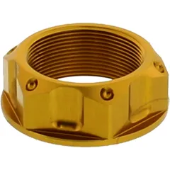 Mutter Lenkkopf JMP Bolt M28X1MM Alu gold passend für: Kawasaki ZX - 10R, ZX - 6R, Z H2