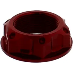 Mutter Lenkkopf JMP Bolt M22X1MM Alu rot passend für: Triumph Bonneville, Thunderbird, Rocket