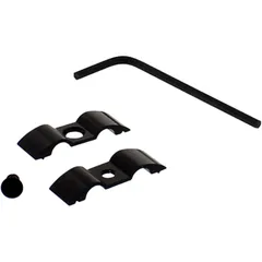 Bremsschlauch Halter - JMP 7 mm 2-fach Alu schwarz