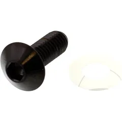 JMP DOME HEAD BOLT for: M6X1.00 16MM A4 STAINLESS BLACK