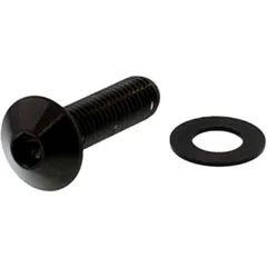 JMP Dome Head Bolt M8X1.25 30mm A4 Stainless Black for Motorcycles