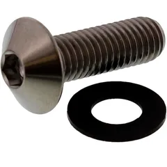 JMP DOME HEAD BOLT M8X1.25 25MM TITANIUM for Custom Motorcycles
