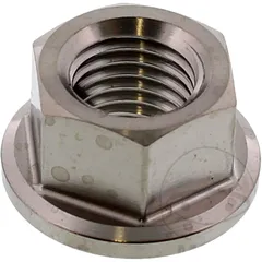 JMP flange nut M10X1. 25mm titanium for: Honda CB, VF, CM, Kawasaki Z