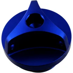 Oil filler screw JMP bolt M20X2. 5mm aluminium blue for: Honda CBR, CB, VT