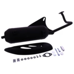 Schalldämpfer Silent Pro TECNIGAS Black Edition passend für: Baotian BT49QT - 7A1, BT49QT - 10, BT49QT - 12A1