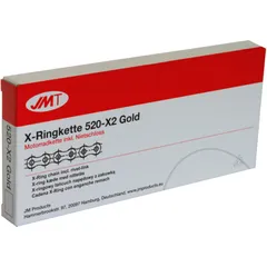 JMT X-Ring Kette 520X2 Gold pro Kettenglied ohne Schloss
