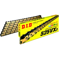 DID X-Ringkette für Sportmotorräder 525VX3 Meterware ohne Schloss