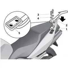 Top case mounting kit SHAD H0VF82ST
