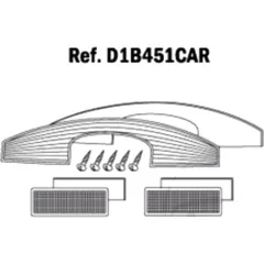 Ersatzreflektor weiß Shad D1B451CAR