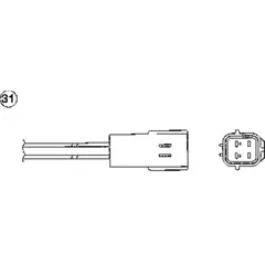 Lambda sensor ngk 0011