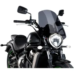 Touring screen new gen PUIG for naked bike dark for: Kawasaki Vulcan