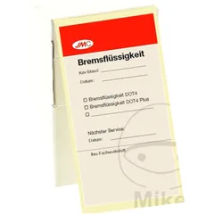 JMC Label for Brake Fluid 100 Pieces Dispenser Box