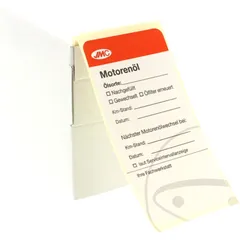 JMC Oil Change Labels 100 Pieces Dispenser Box
