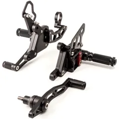 LSL 2-slide footrest system for: BMW S1000RR 15 -, black