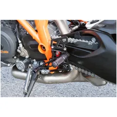 LSL 2-slide footrest system 1290 Super Duke R 16, black, Euro 4