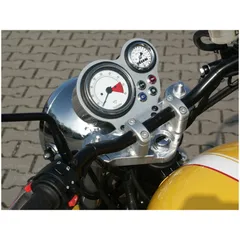 LSL triple clamp Thruxton - 07, 22mm handlebar, silver
