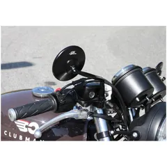 CLUBMAN LSL Spiegel Clubman mit LSL Logo Aufdruck, schwarz/rechts