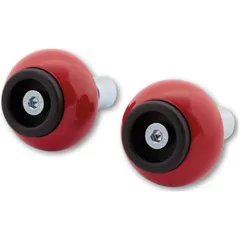 LSL Crash Ball Bar End Weights, signal red