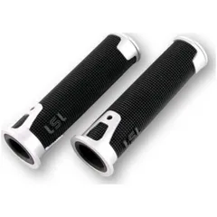 LSL ERGONIA handlebar grip rubber, 7/8 inch (22.2 mm), 125 mm, silver