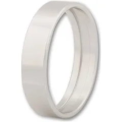 LSL Aluminium handlebar grip ring, silver for CNC-grip