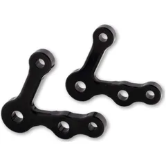 LSL Lamp strut set 40mm, with turn signal holder, black