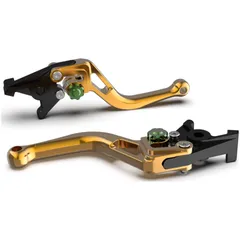 LSL Clutch lever BOW L07, short, gold/green